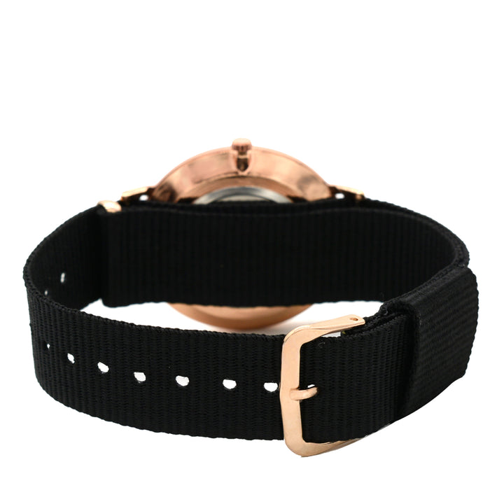 Aimee Black Large Dial Nato Strap Men's Watch