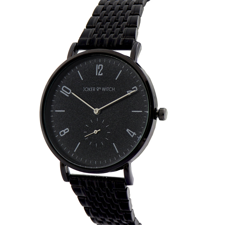 Noel Black Large Dial Linked Chain Strap Men's Watch