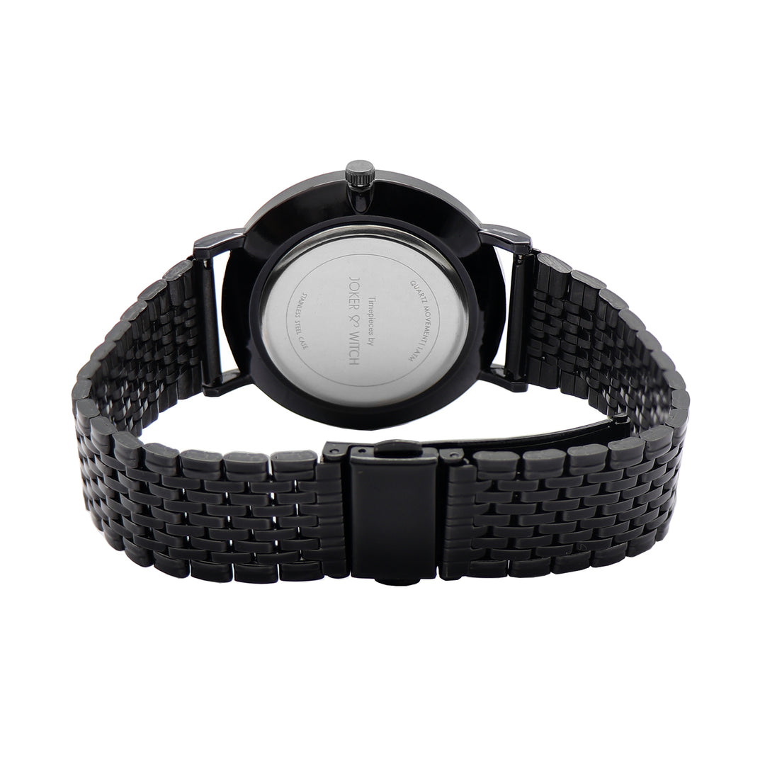 Noel Black Large Dial Linked Chain Strap Men's Watch