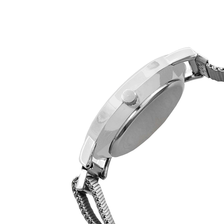 Ivy Black Medium Dial Silver Magnetic Strap Women's Watch