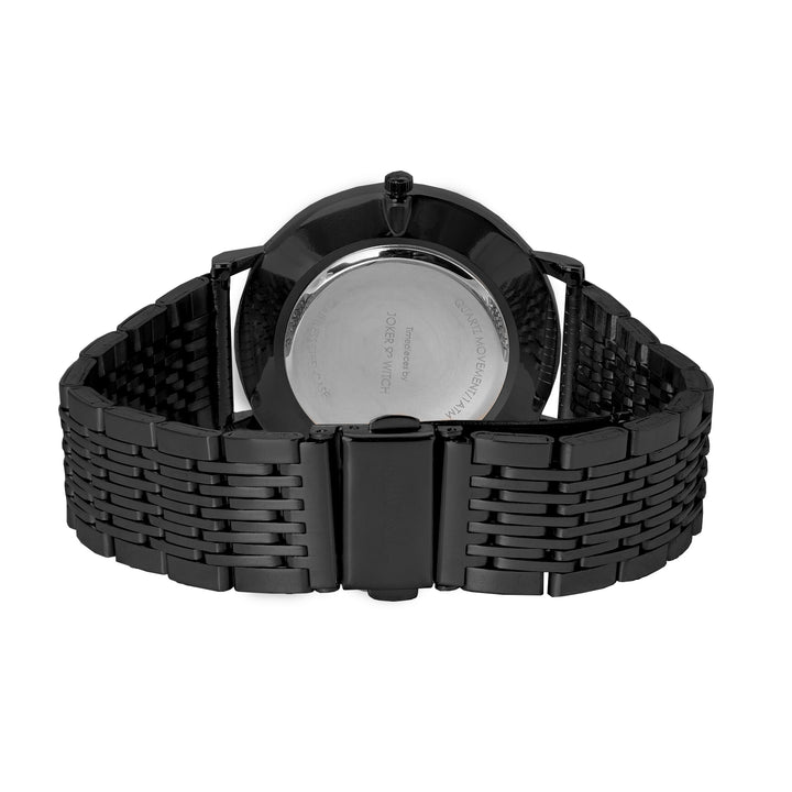 Signature Black Large Dial Linked Chain Strap Women's Watch