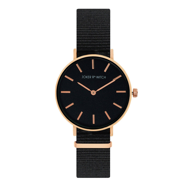 Paris Black Medium Dial Nato Strap Women's Watch