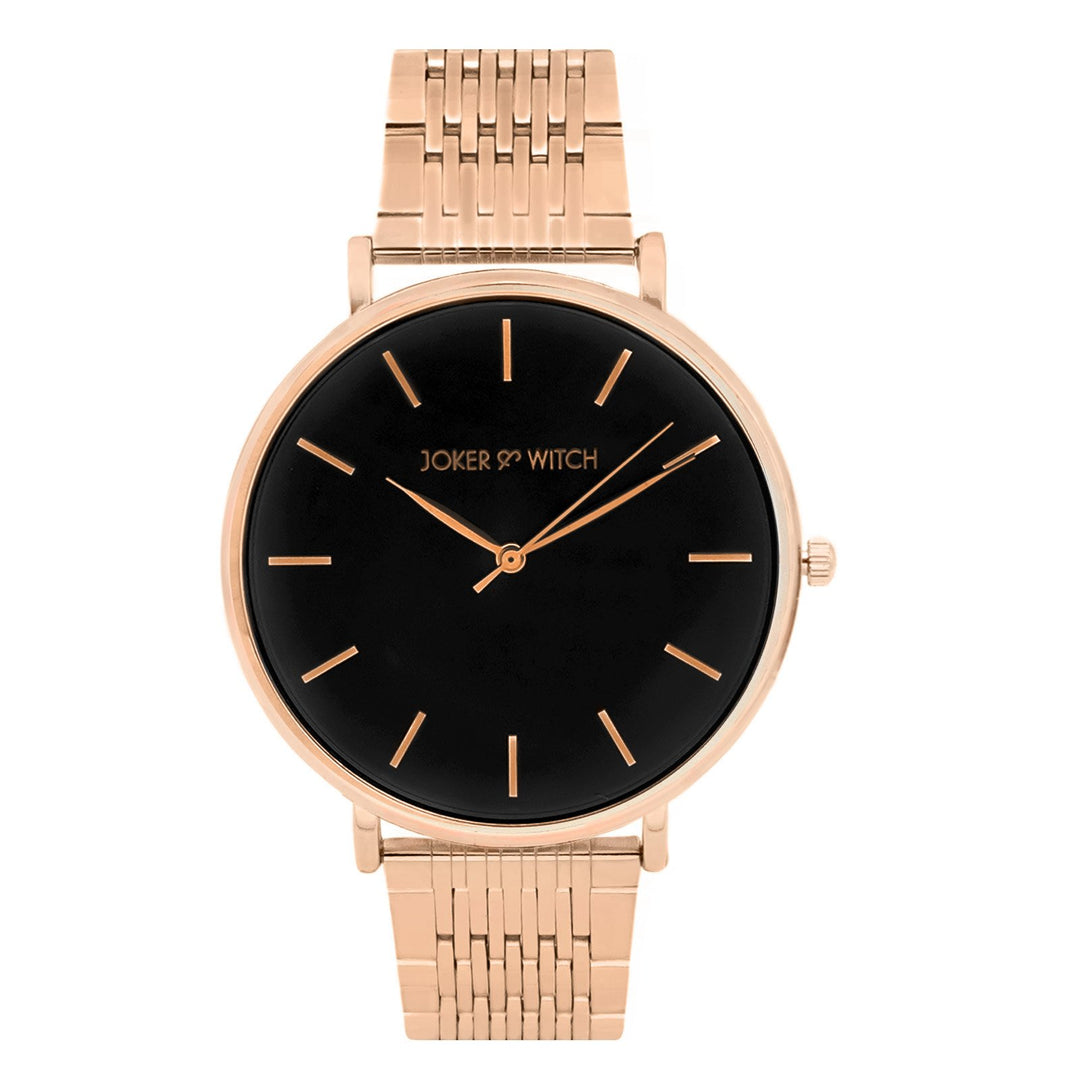 Signature Black Aquarius Watch Bracelet Stack