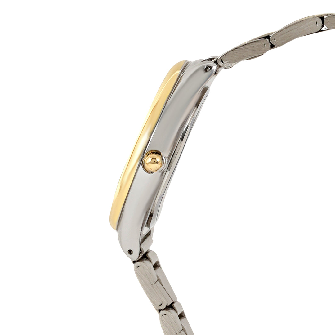 Brooklyn Gold Medium Dial Dual Tone Linked Chain Strap Women's Watch