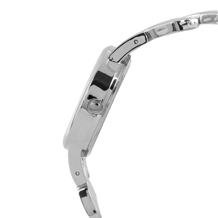 Athens Black Medium Dial Silver Bracelet Strap Women's Watch