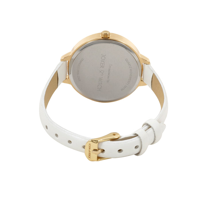 Sunrise Silver Medium Rhinestone Dial PU Strap Women's Watch