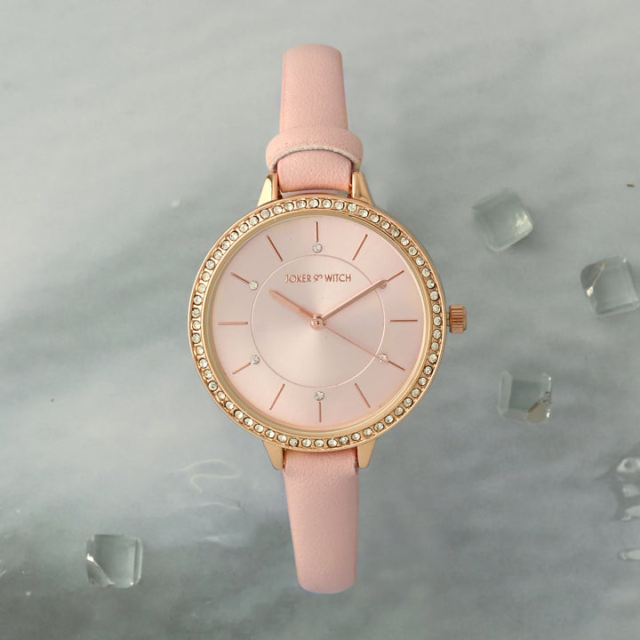 【VICTORIA EMERSON】ローズ クオーツのアクリル Watch Strap VICTORIA EMERSON】ローズ クオーツのアクリル Watch Strap
