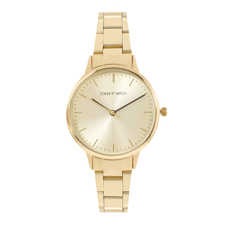 Tokyo Gold Medium Dial Linked Chain Strap Women's Watch