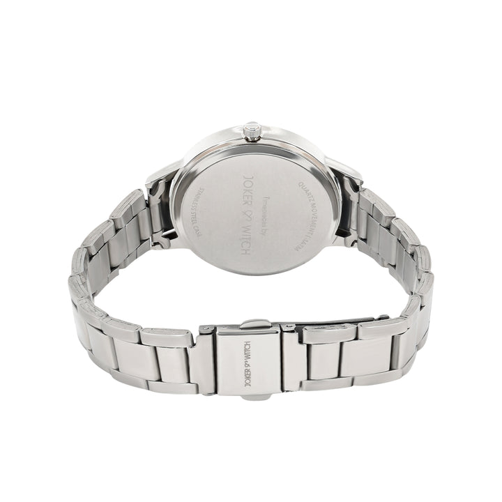 Tokyo White Medium Dial Silver Linked Chain Strap Women's Watch