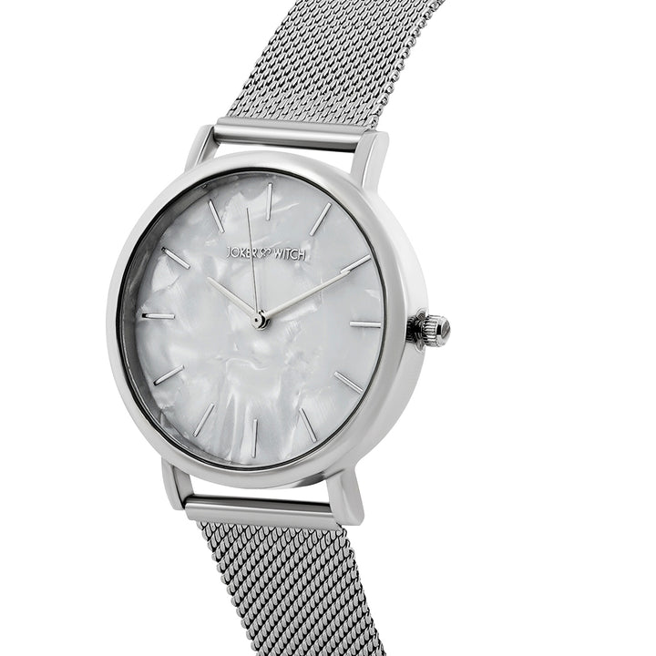 Copenhagen White MOP Medium Dial Silver Mesh Strap Women's Watch