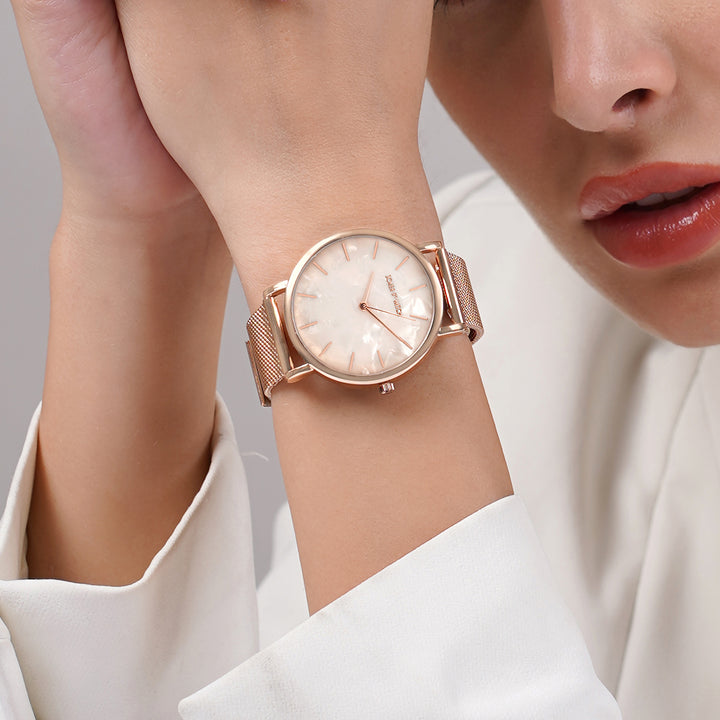 Shop online All Rose Gold Mesh Strap Watch by Joker and Witch