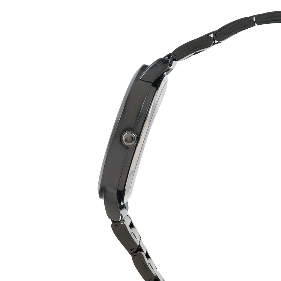 Amsterdam Taupe Medium Dial Gunmetal Linked Chain Strap Women's Watch