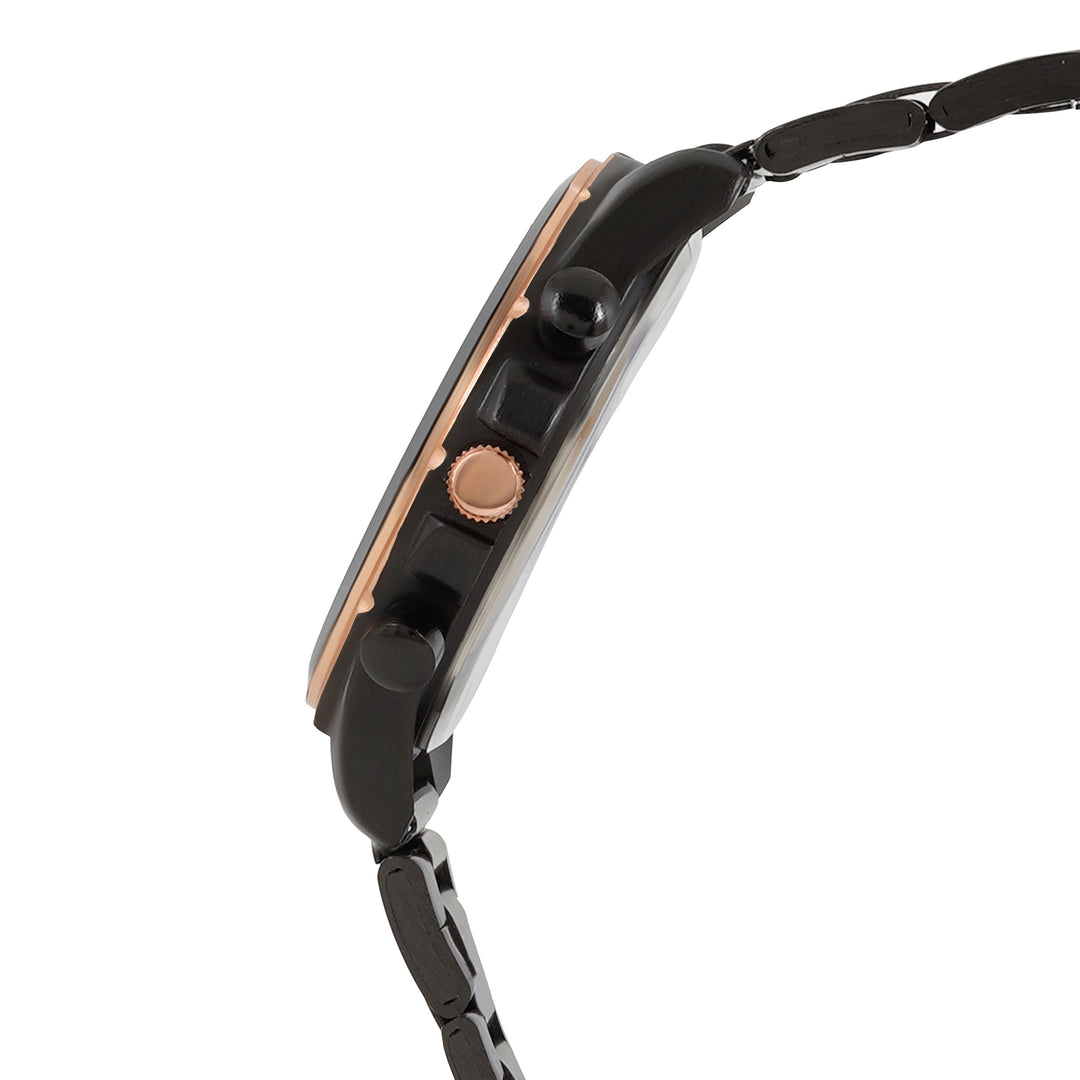 Dubai Taupe Large Dial Gunmetal Linked Chain Strap Men's Watch