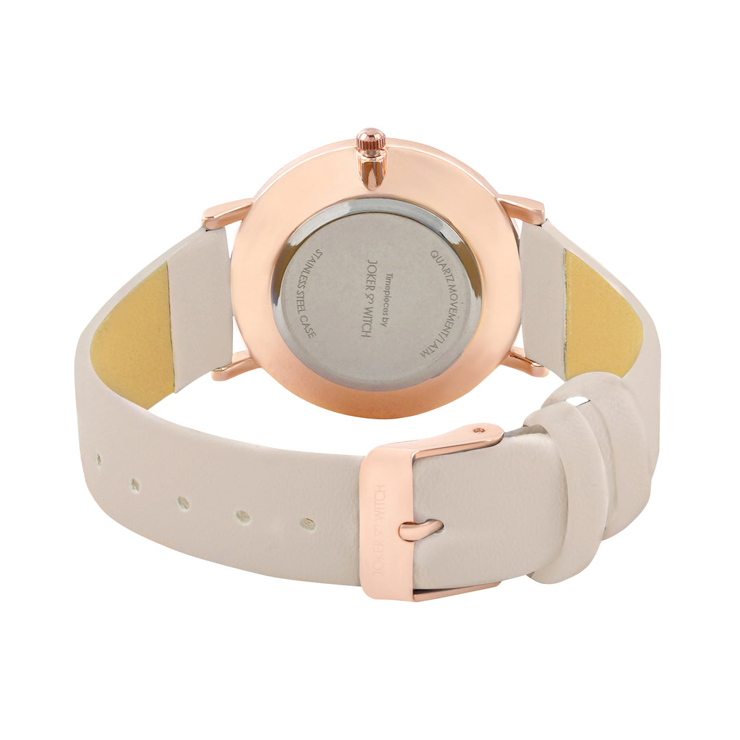 Printed Musky Brown Medium Dial PU Strap Women's Watch