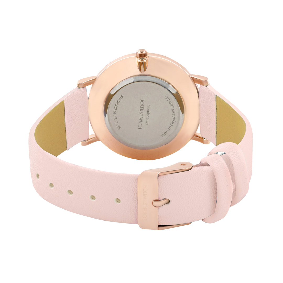 Printed Enchantress Multicolor Medium Dial Pink PU Strap Women's Watch