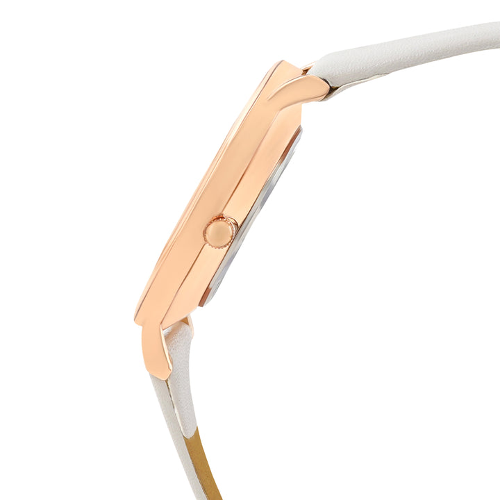 Printed Matilda Blue Medium Dial Grey PU Strap Women's Watch