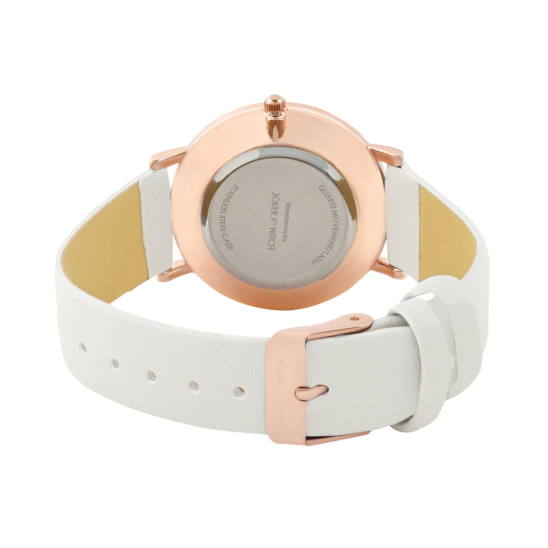 Printed Matilda Blue Medium Dial Grey PU Strap Women's Watch