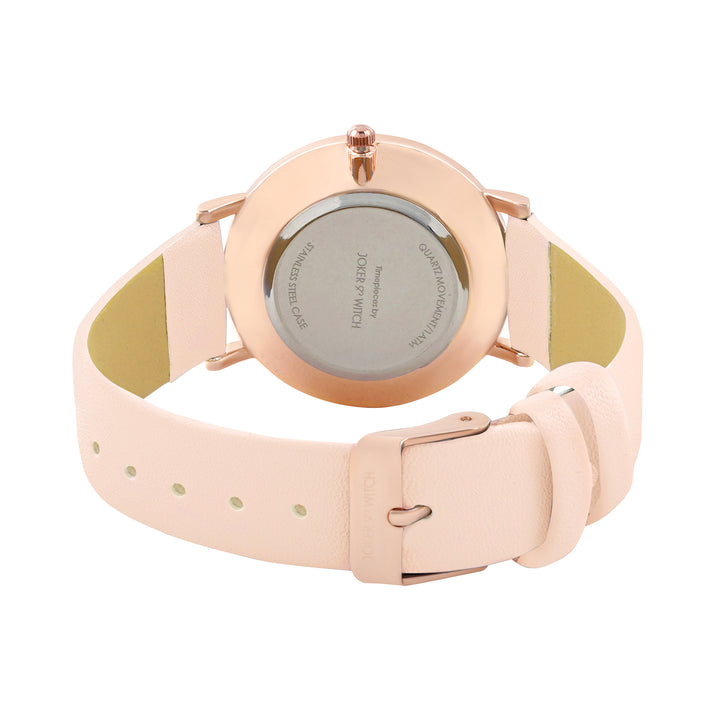 Printed Roseate Pink Medium Dial PU Strap Women's Watch