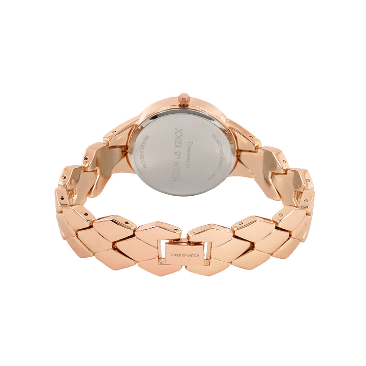 Athens Black Medium Dial Rose Gold Bracelet Strap Women's Watch