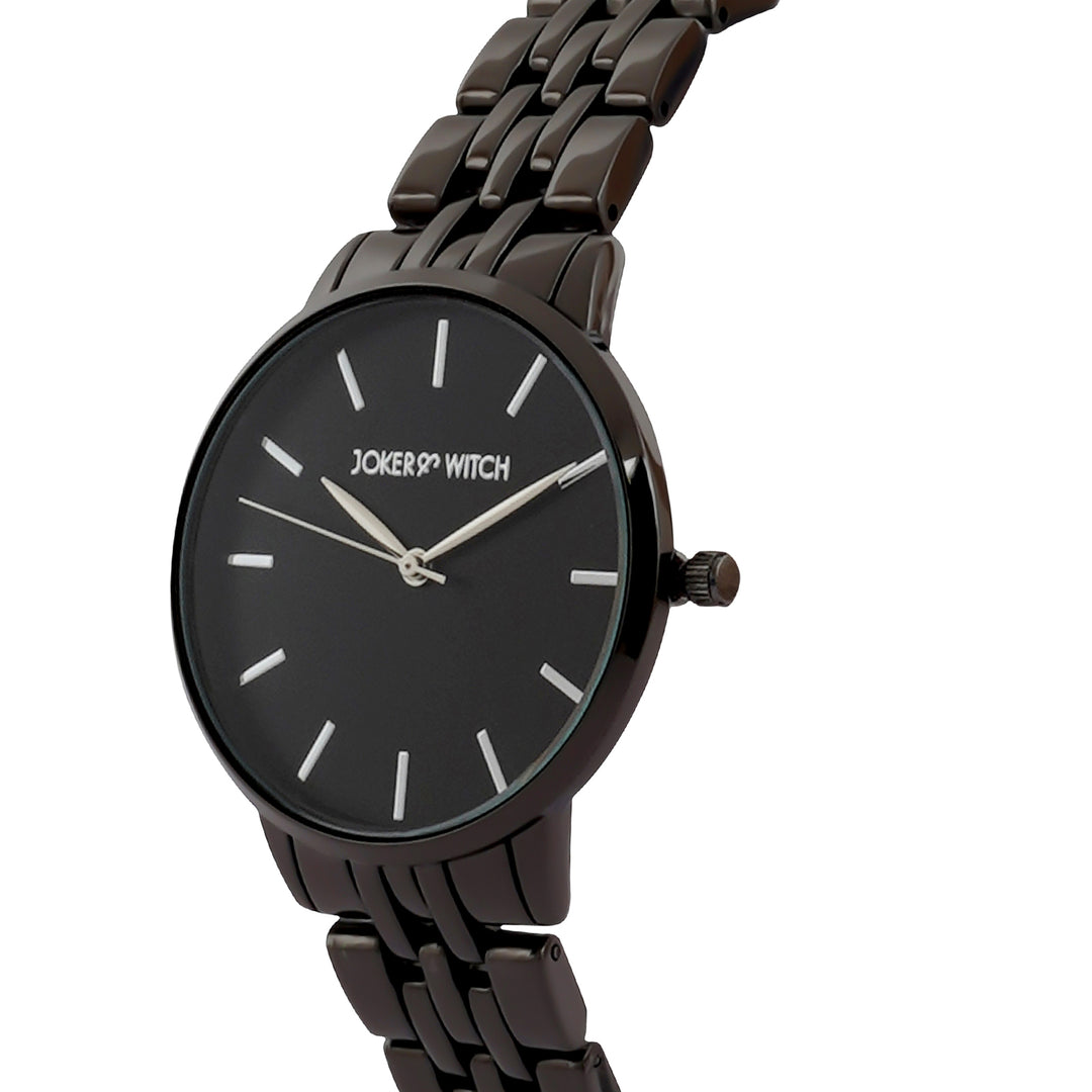 Mini Nebula Black Medium Dial Linked Chain Strap Women's Watch