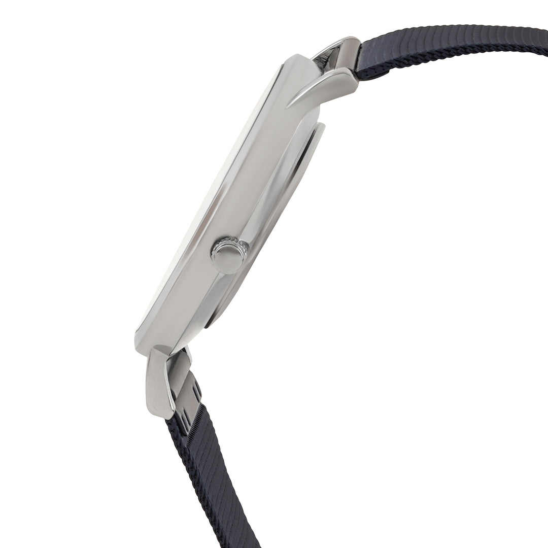 Agera Blue Large Dial Mesh Strap Men's Watch