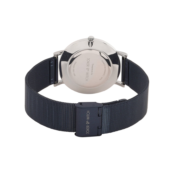 Agera Blue Large Dial Mesh Strap Men's Watch