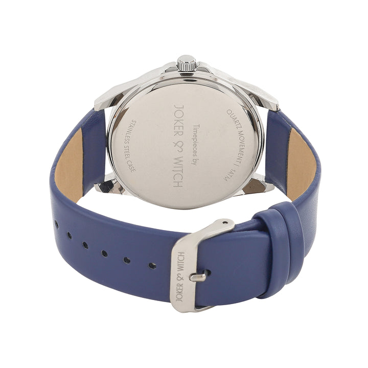 Zonda Blue Large Dial PU Strap Men's Watch