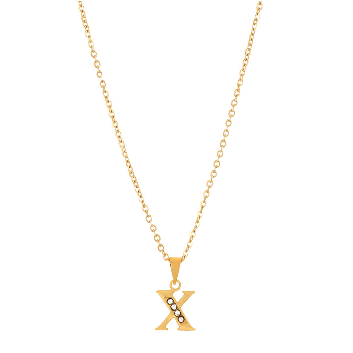Bewitched X Initial Pendant Necklace
