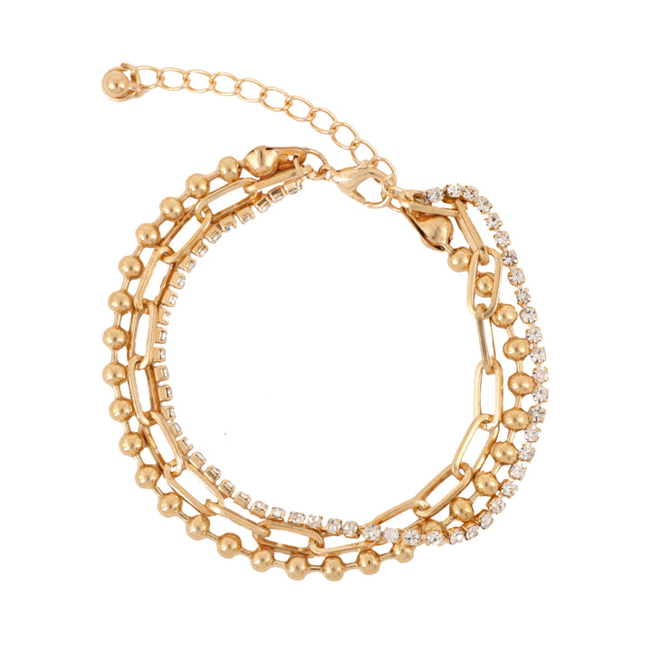 Bewitched Beaded Golden Chain Bracelet