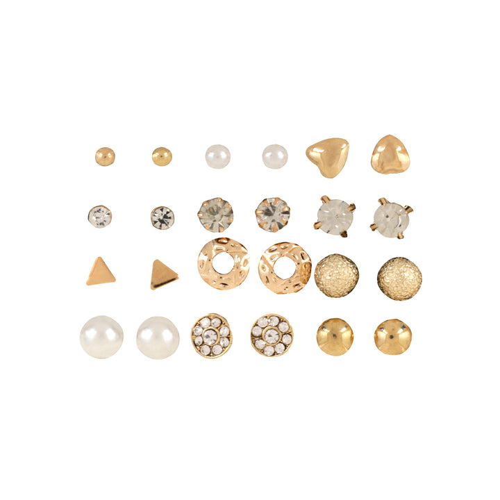 Bewitched Desire Me Gold Set of 12 Earrings