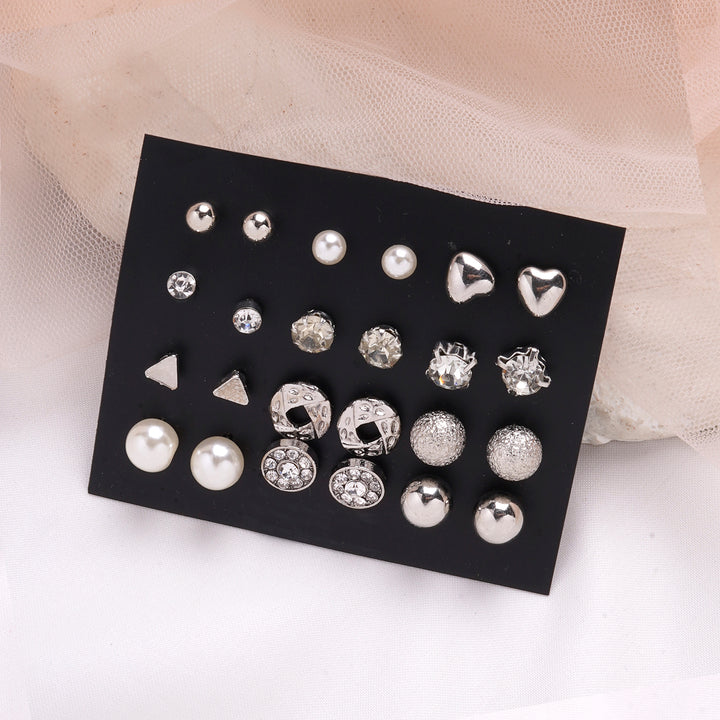 Bewitched Desire Me Silver Set of 12 Earrings