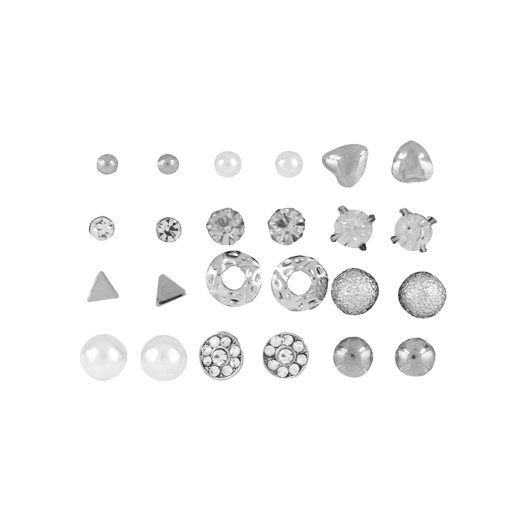 Bewitched Desire Me Silver Set of 12 Earrings