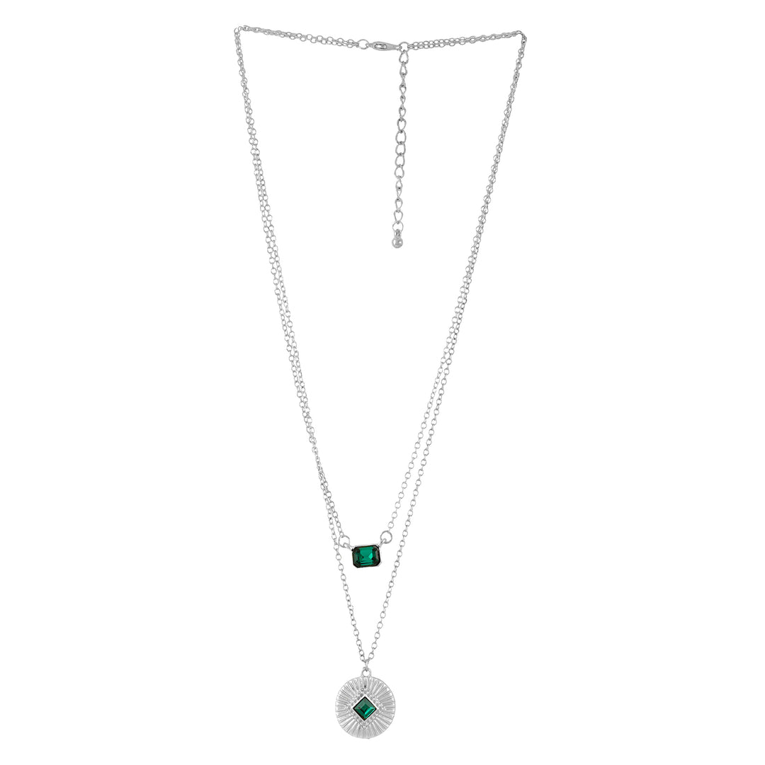 Bewitched Silver Sage Layered Necklace