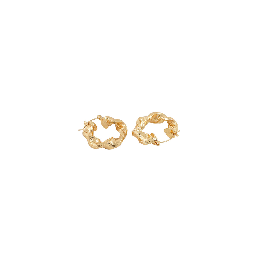 Bewitched Eyra Twirl Gold Hoop