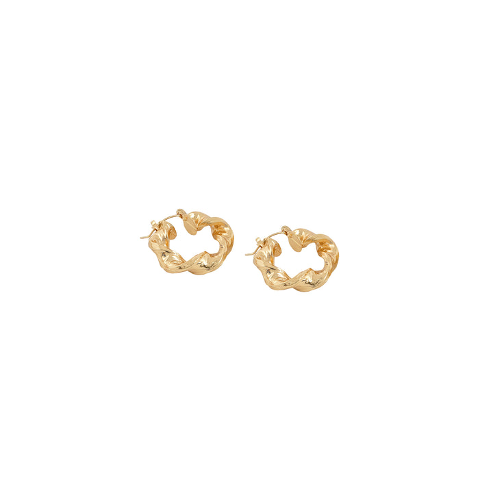 Bewitched Eyra Twirl Gold Hoop