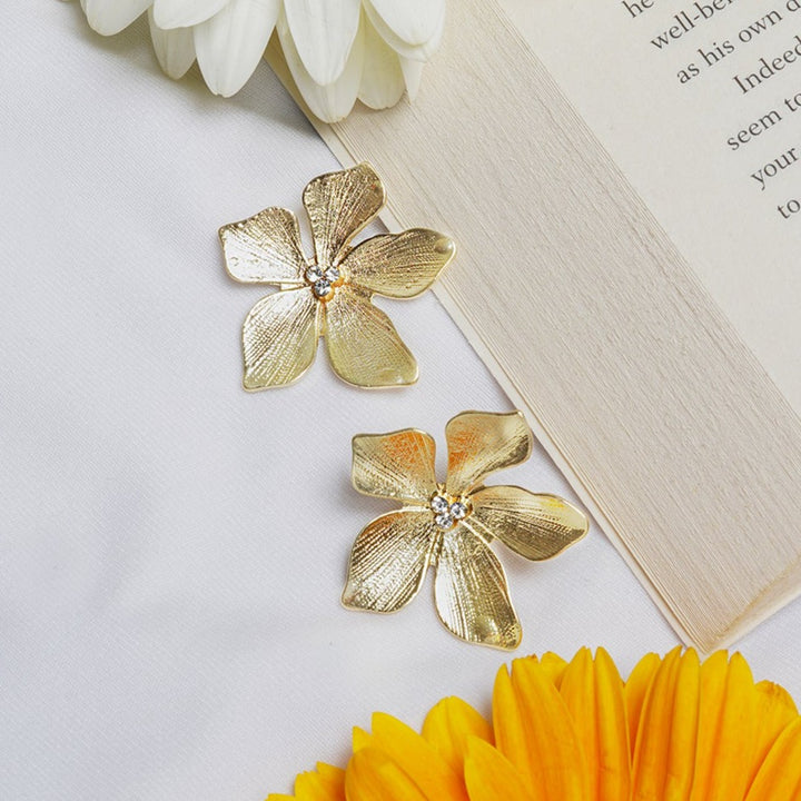 Bewitched Metallic Bold Gold Earrings