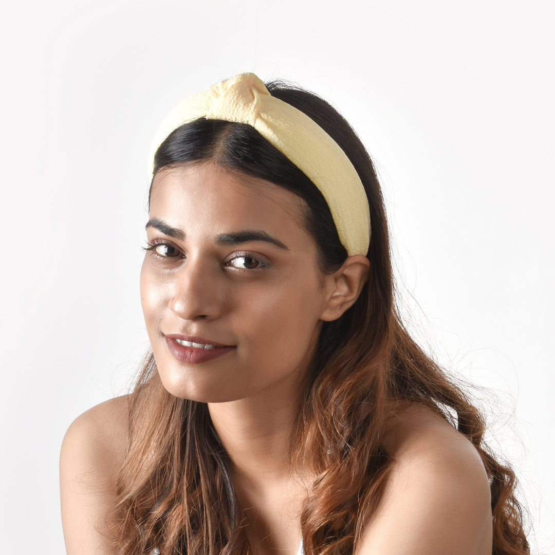 Bewitched Arabella Yellow Knotted Hairband