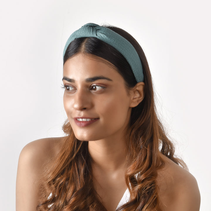 Bewitched Arabella Green Knotted Hairband
