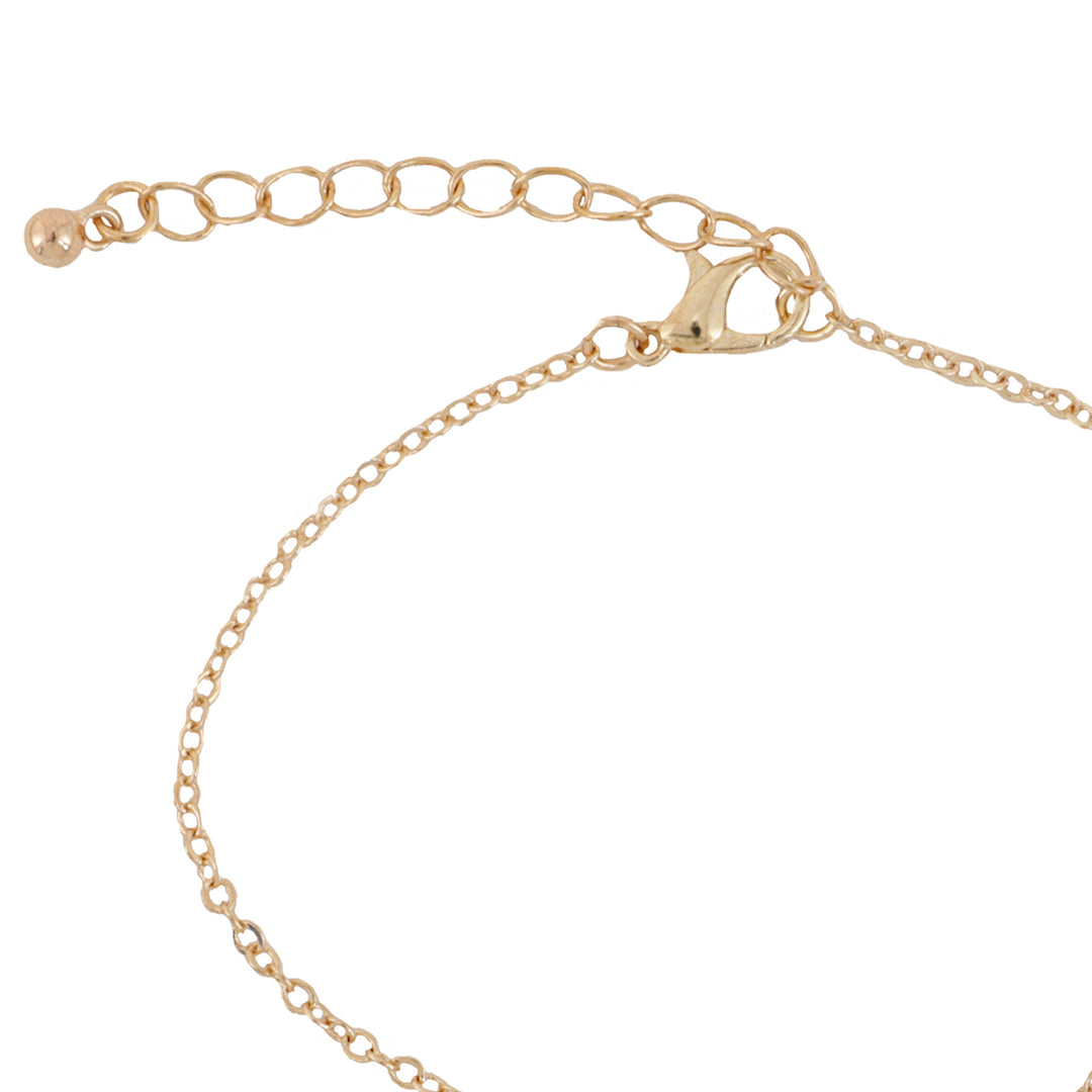Bewitched Double Heart Gold Linked Bracelet