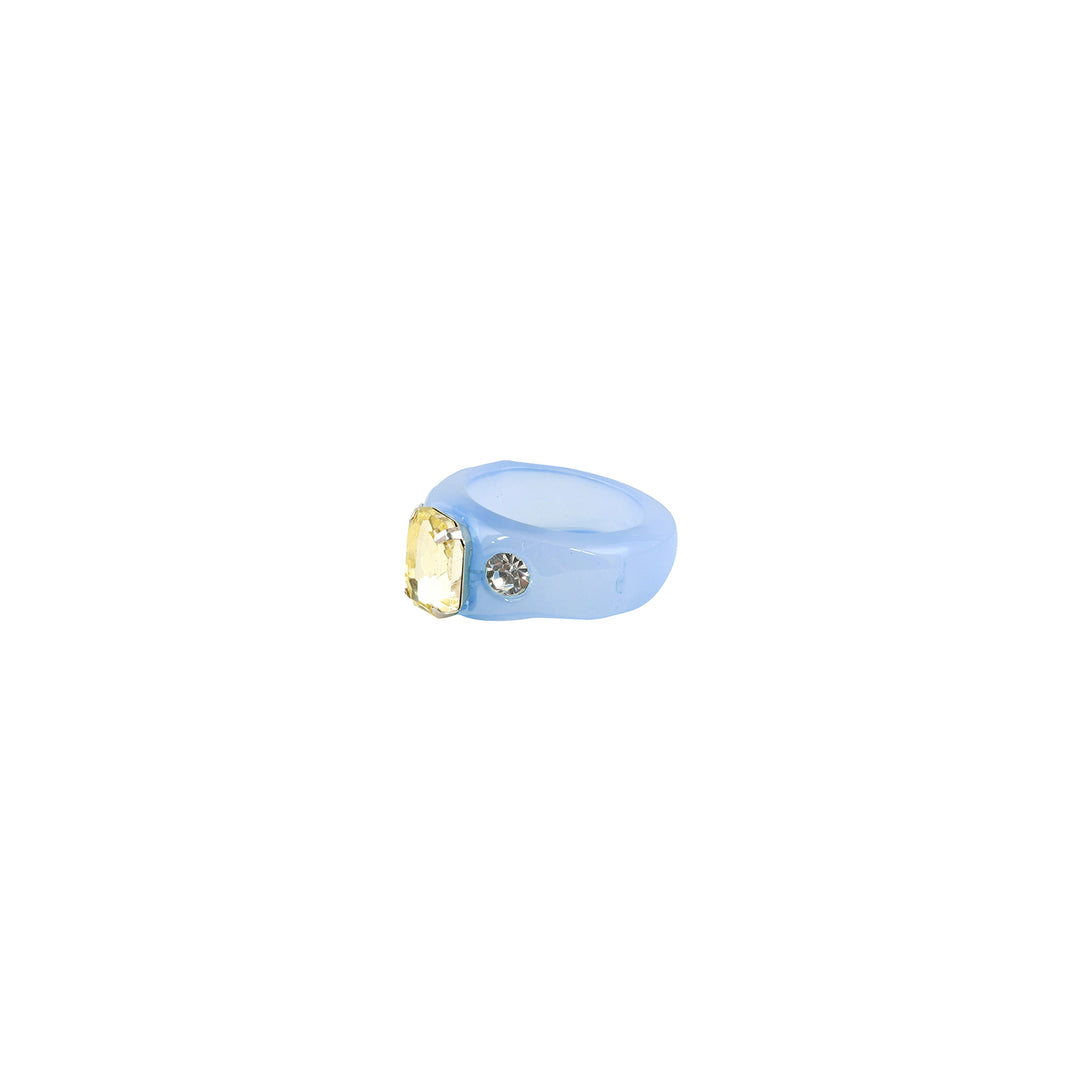 Bewitched Mel Rhinestone Dark Blue Ring