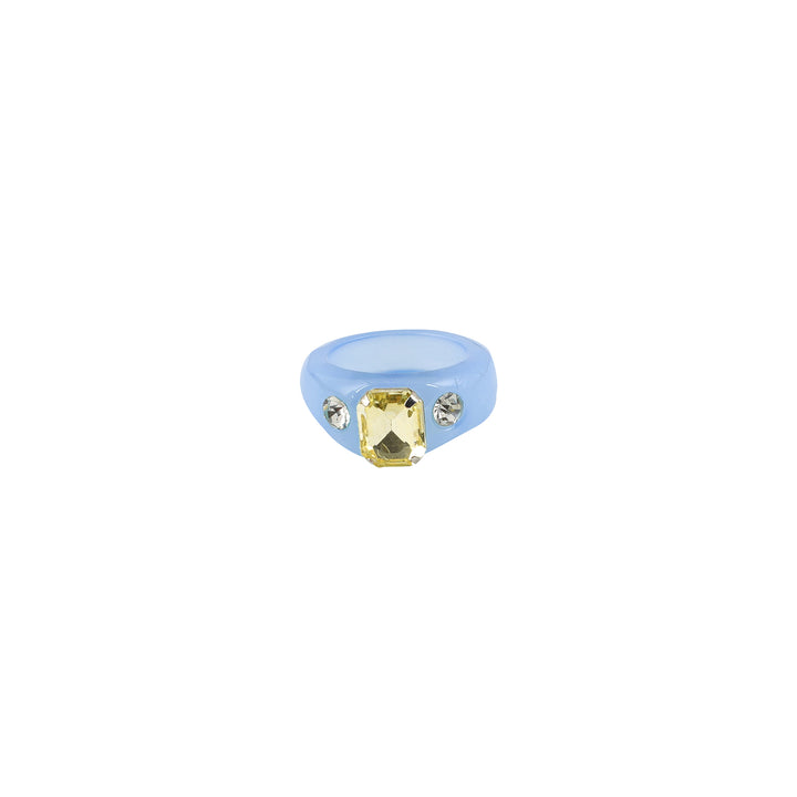 Bewitched Mel Rhinestone Dark Blue Ring