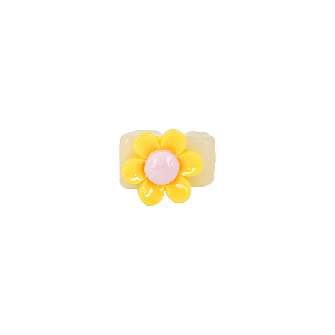 Bewitched Rhoda Yellow Floral Signet Ring
