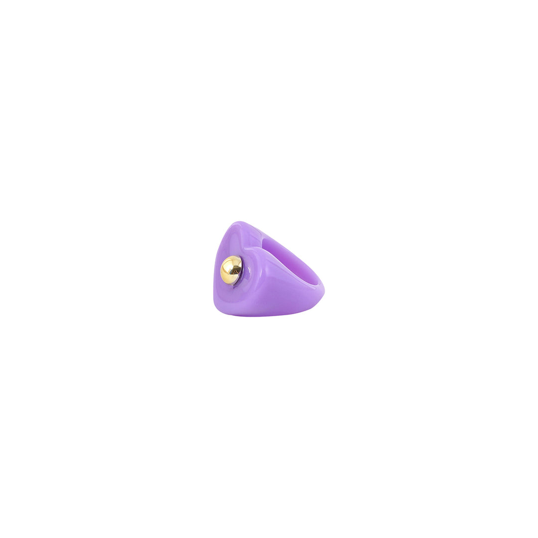 Bewitched Peppa Purple Heart Signet Ring