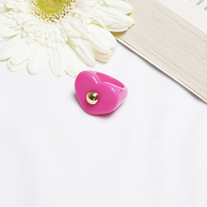 Bewitched Peppa Dark Pink Signet Ring