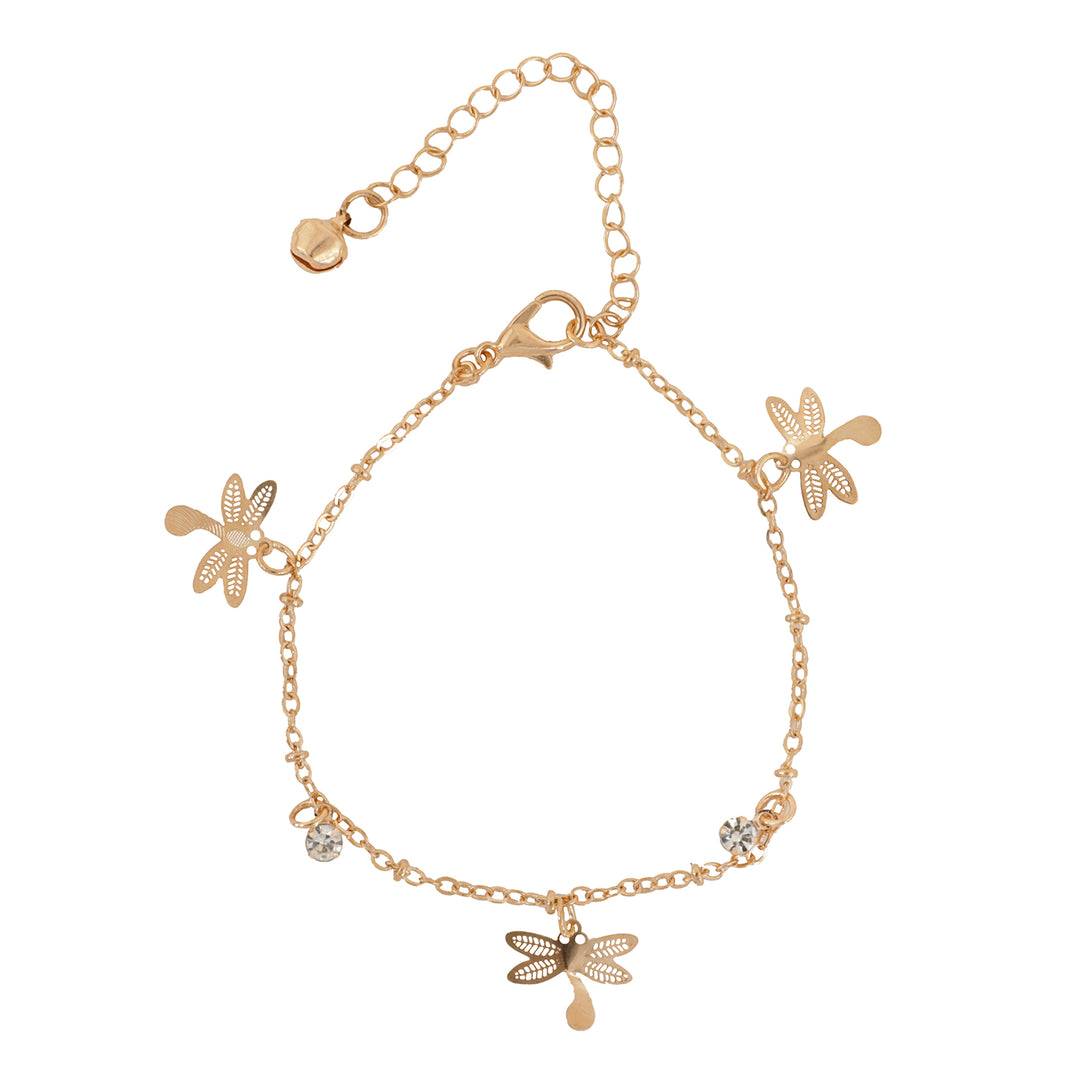 Bewitched Fire fly Gold Anklet