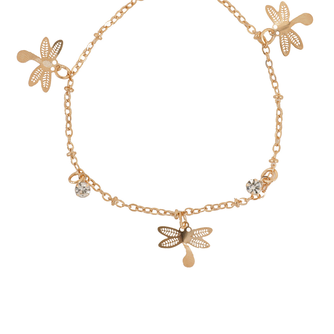 Bewitched Fire fly Gold Anklet