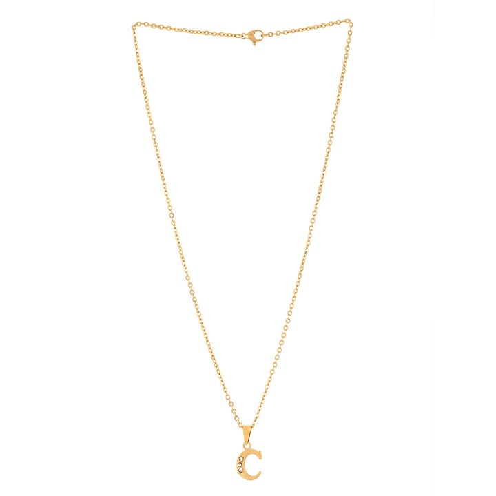 Bewitched C Initial Pendant Necklace