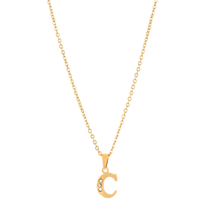 Bewitched C Initial Pendant Necklace