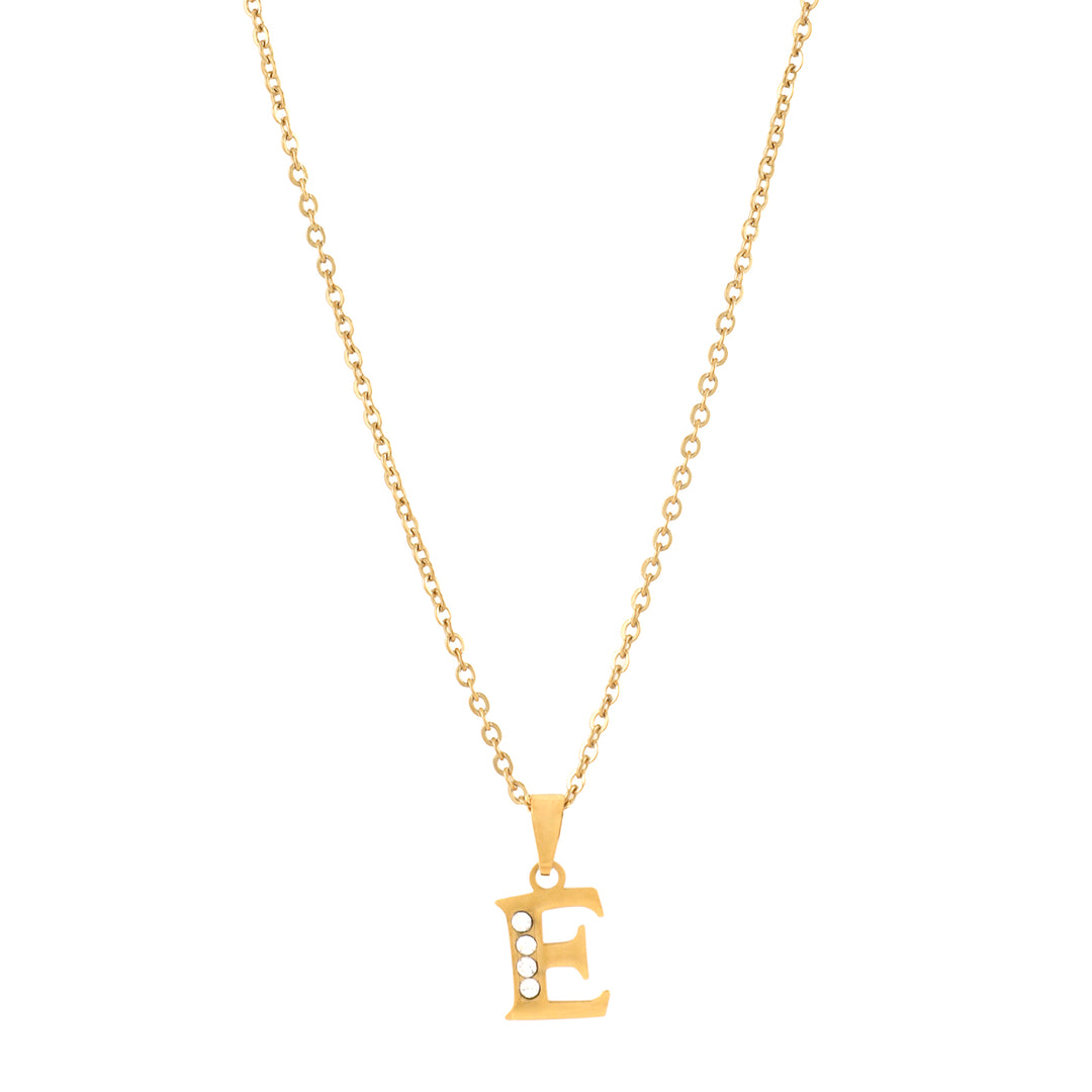 Bewitched E Initial Pendant Necklace