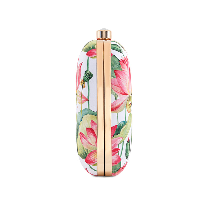 Love Blossom Multicolour Printed Clutch